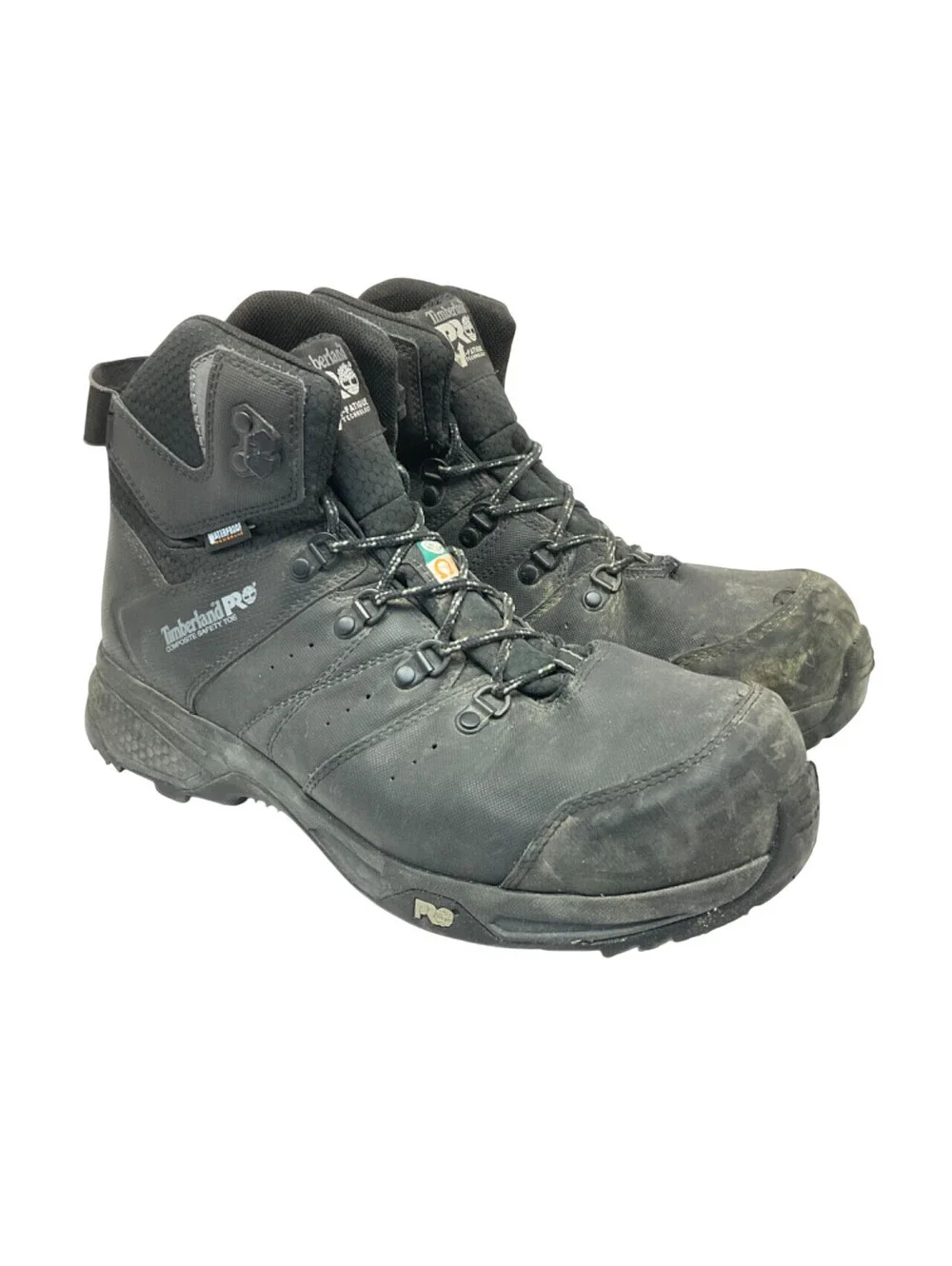 Timberland PRO Men's A2CB8 Switchback Waterproof Composite Toe Boots Black 10W